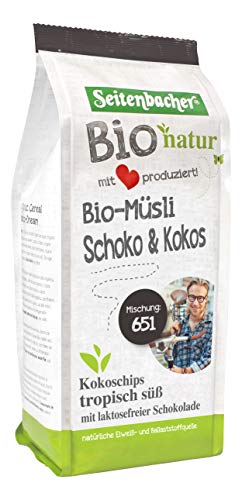 Seitenbacher Bio Vollkorn Müsli Schoko und Kokos, 3er Pack (3 x 454 g)