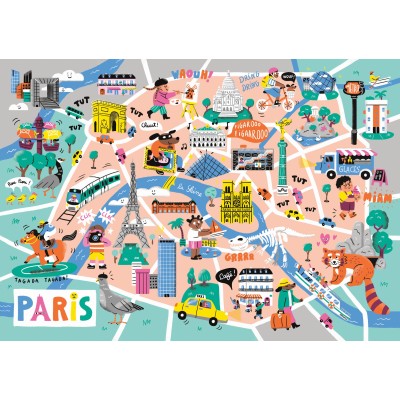 Puzzle Mich�le Wilson Balade A Paris 50 Teile Puzzle Puzzle-Michele-Wilson-K1009-50