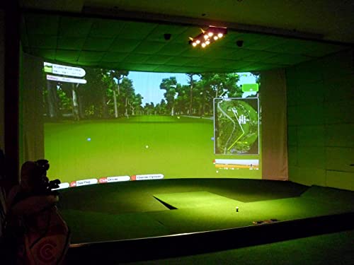 200 x 300 cm Golfsimulator-Projektionsbildschirm, Golfball-Trainingssimulator-Schlaganzeige-Projektorbildschirm mit Schalldämmung für Zuhause (200 x 300 cm)