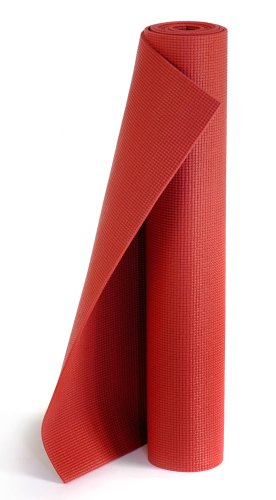 Yogistar Yogamatte Plus - rutschfest und extra lang - Fire Red