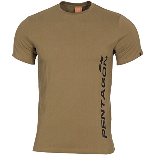 Pentagon T-Shirt Vertical Coyote, L, Coyote