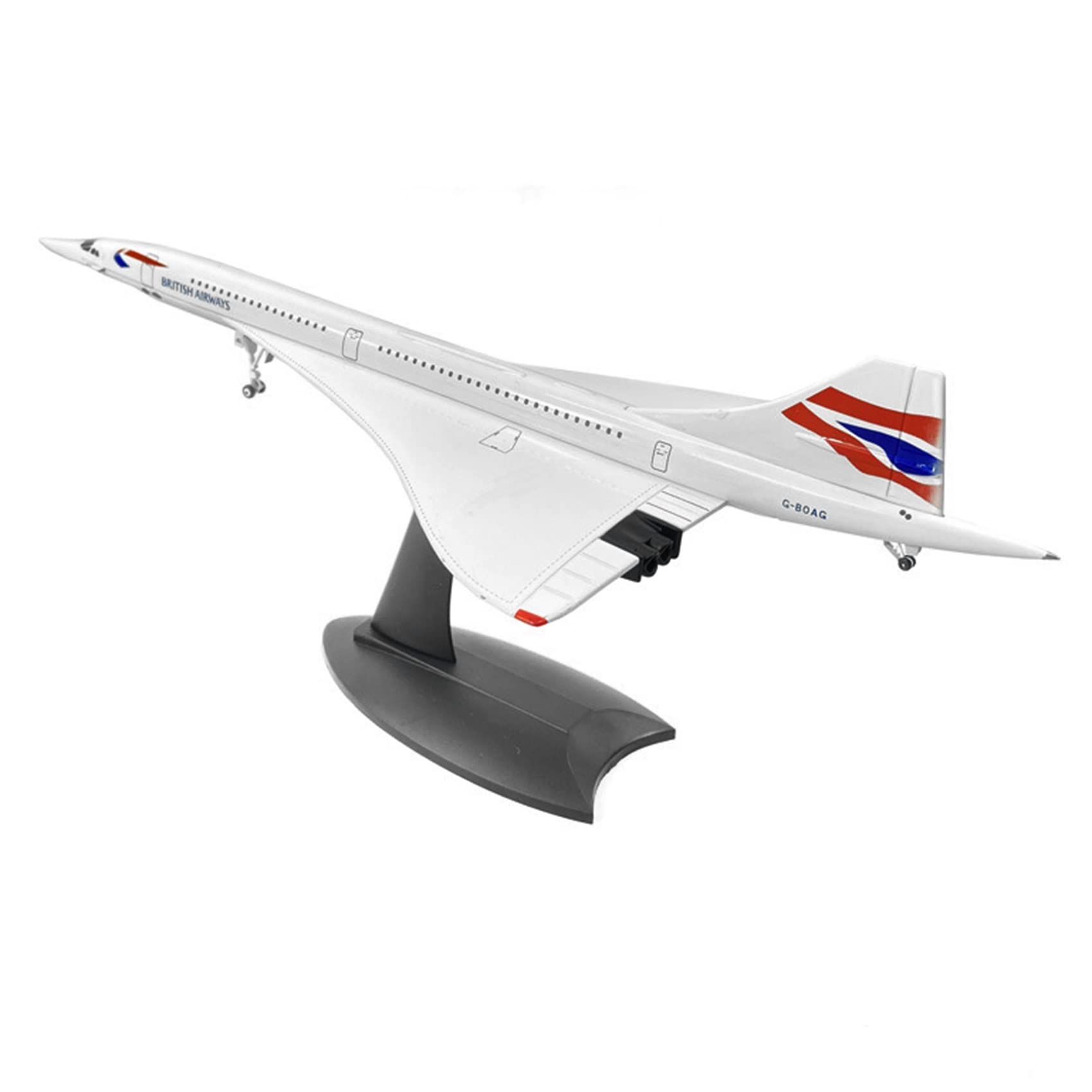 UANG 1/200 Concorde ÜBerschall Passagier Flugzeug British Atemweg Modell für Statik Display Sammlung