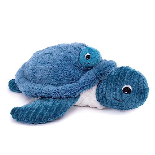 Ptipotos Plüschtier Schildkröte Mutter / Baby blau