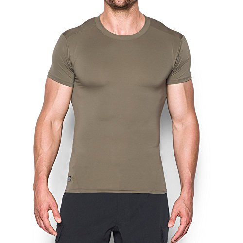 Under Armour Herren Tactical HeatGear T-Shirt, Braun (Federal Tan-499), Gr. SM