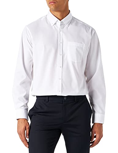 Seidensticker Herren Business Hemd Modern Fit , Weiß (White 0001) , 48