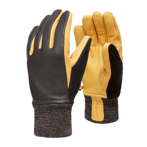 Black Diamond Unisex-Adult Dirt Bag Gloves Handschuh, Schwarz Gelb, S