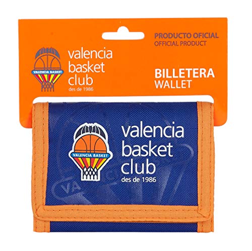 safta Unisex Kinder Cabecera de Valencia Basket Reisezubehör-Brieftasche, Blau/orange, Mediano