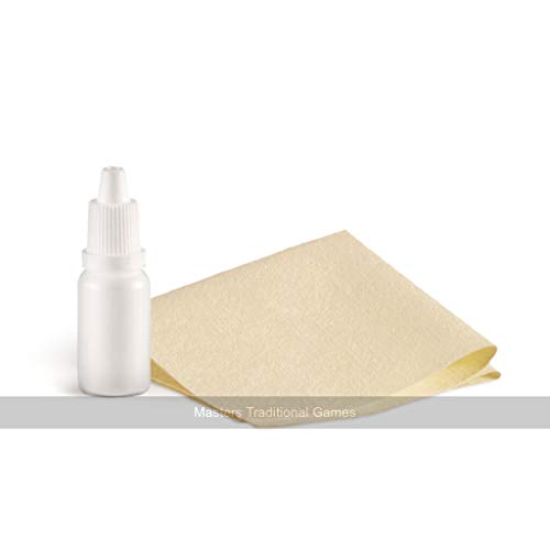 Masters Traditional Games Crokinole Wax Wipe Set (Microfibre Cloth 20ml Wax)