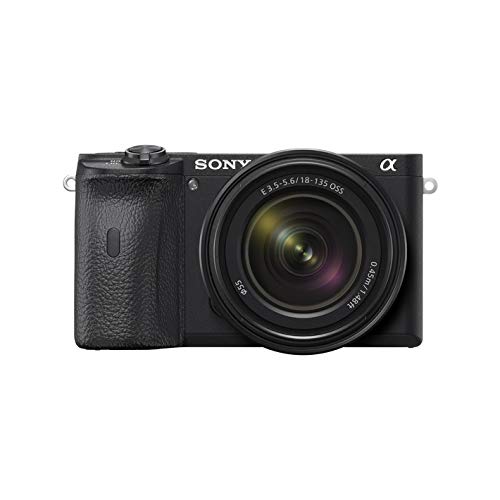 Sony Alpha 6600 E-Mount Systemkamera (24 Megapixel, 4K Video, längere Akkulaufzeit, opt. Bildstabilisierung, 0.02 Sek. Echtzeit-Autofokus, OLED Sucher, inkl. SEL18135 Objektiv) schwarz