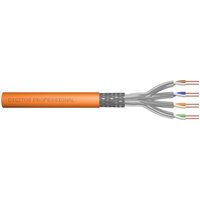 DIGITUS Netzwerk-Kabel Cat-7-50m S-FTP Verlege-Kabel - Simplex - Dca LSZH-3-1200 MHz - AWG 23/1 Kupfer - Orange