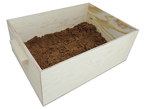 Elmato 12091 Buddelkiste Kaninchen Hasen XL (Buddelkiste XL mit 5 kg Sand)