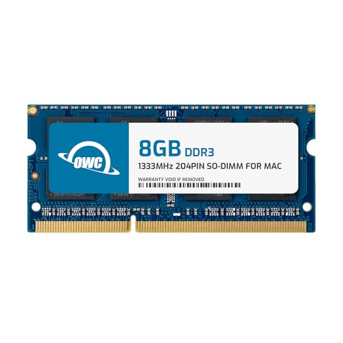 OWC 8GB DDR3 1333MHz Speichermodul - Speichermodule (8 GB, DDR3, 1333 MHz, 204-pin SO-DIMM)
