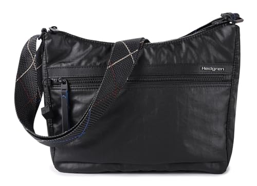 Hedgren Unisex Harpers Tasche, Schwarz (Creased Black)