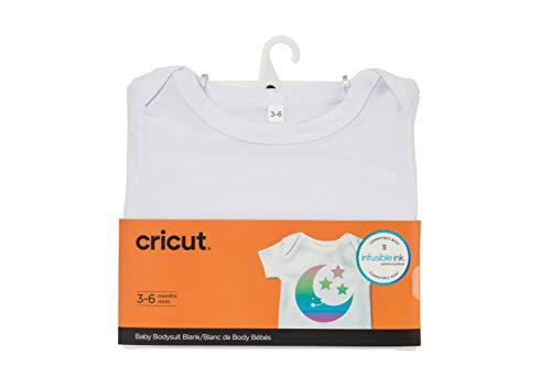 Cricut Baby Bodysuit Blank, 3-6 Months Infusible Ink, White