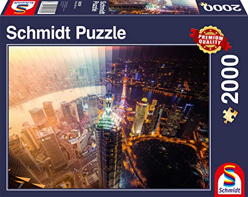 Schmidt Spiele Puzzle 58239 Puzzle 2.000 Teile, Tag und Nacht, Zeitscheibe