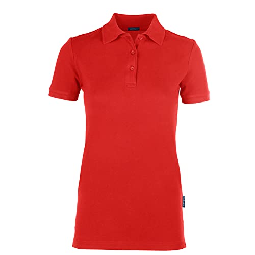 HRM Damen Luxury Stretch W Poloshirt, Rot 03-Red, Medium