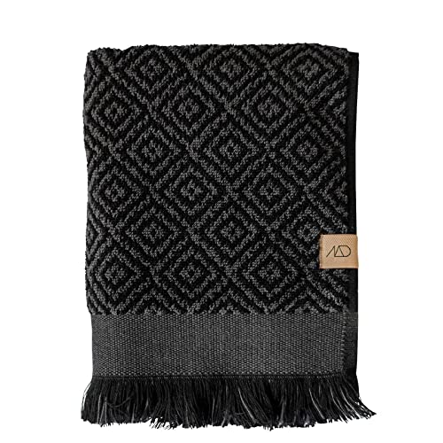 Mette Ditmer Morocco Towel 50 X 95 Black/Grey