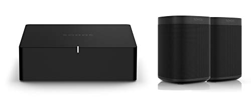 Sonos Port | WLAN Streaming für Stereoanlagen und Receiver (WLAN, AirPlay2, 12-V-Trigger) (Set mit 2X Sonos One SL)