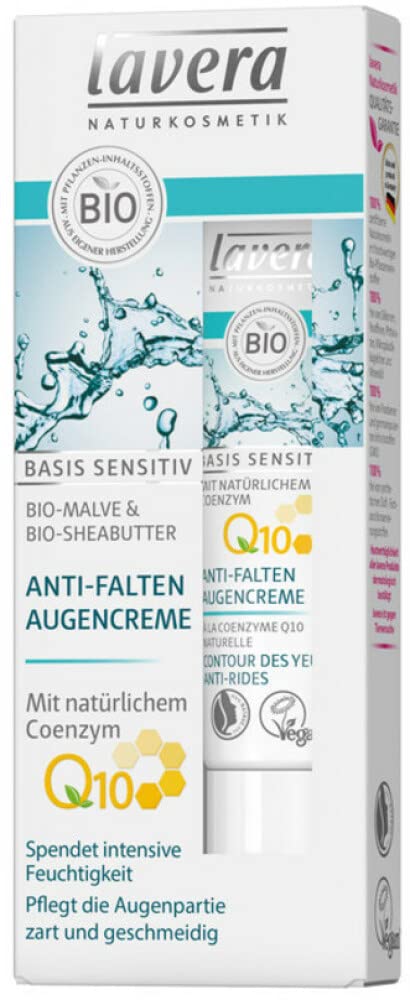Lavera Bio basis sensitiv Anti-Falten Augencreme Q10 (2 x 15 ml)