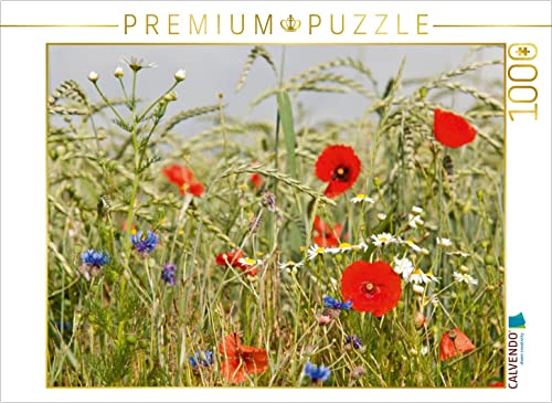 CALVENDO Puzzle Biologische Landwirtschaft mit Mohnblumen 1000 Teile Lege-Größe 64 x 48 cm Foto-Puzzle Bild von Meike Bölts