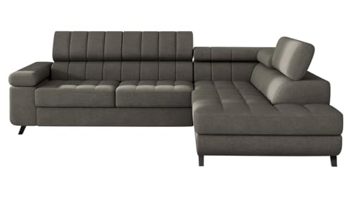 Mirjan24 Ecksofa Kaspro, Eckcouch mit Schlaffunktion und Bettkasten, Polstersofa, Couch, L-Form Sofa Wohnlandschaft, Polsterecke, Polstergarnitur, Bettsofa (Velo 625, Seite: Rechts)