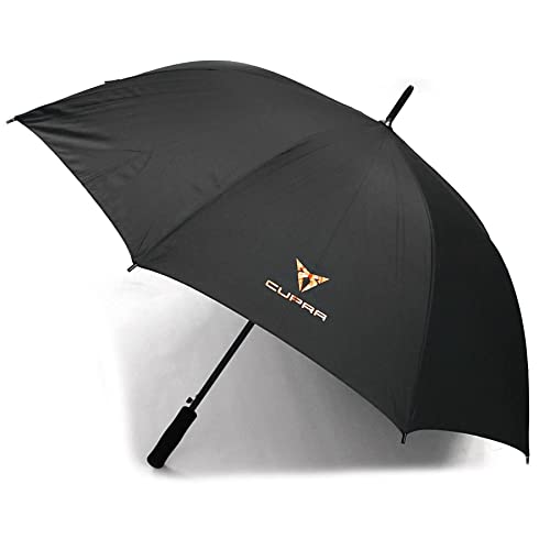 Seat 6H1087600MAA Regenschirm Stockschirm Automatik Schirm, mit Cupra Logo, schwarz/Kupfer