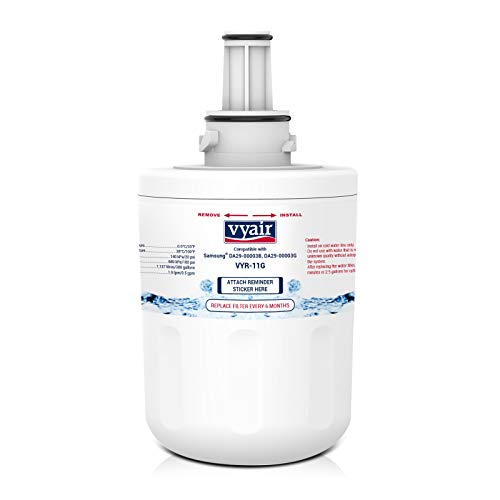 Vyair VYR-11G Kühlschrank-Wasserfilter Kompatibel Mit Samsung Aqua Pure Plus DA29-00003G, American Style Side By Side, DA29-00003B, DA97-06317A, HAFIN2, APP100 (.)