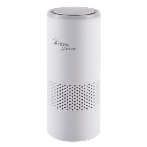 Ardes ARM8P01 tragbarer Luftreiniger von Handy, ideal für Auto, Büro, Schreibtisch, mit HEPA-Filter 11 und Aktivkohlefilter, Aromadiffusor, USB-Kabel, saubere Luft 360°