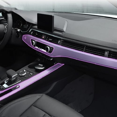 GLZHJ Passend für Audi A4 A5 B9 GJ 2016-2020 Auto-Innenraum-Zubehörfolie transparent TPU-Konsole GPS-Radio-Film