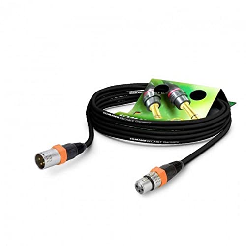 Sommer Cable GA1B-0500-SW-OR XLR Anschlusskabel [1x XLR-Buchse 3 polig - 1x XLR-Stecker 3 polig] 5.0