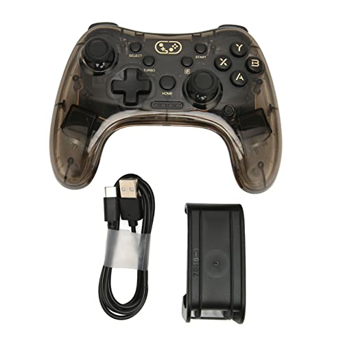 Kabelloser Gaming-Controller, USB-RGB-Hintergrundbeleuchtung, Bluetooth-Gamepad, Eingebaut in Zwei Vibrationsmotoren für PC, Computer, TV für Switch für PS4 PS3