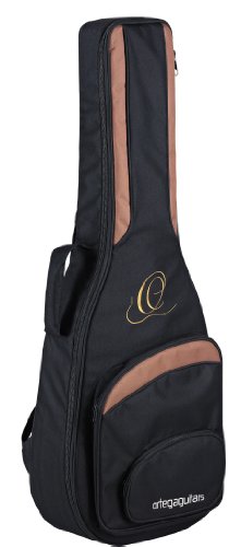 Ortega Guitars ONB34 hochwertige Konzertgitarren Tasche 3/4 Größe mit Rucksackgarnitur schwarz