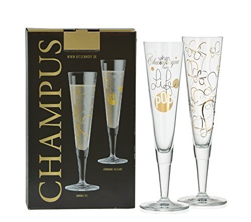 Ritzenhoff 2er Set Design Champagnerglas - Sektglas, Champus Design S. Ito & V. Jacquart, A0371660