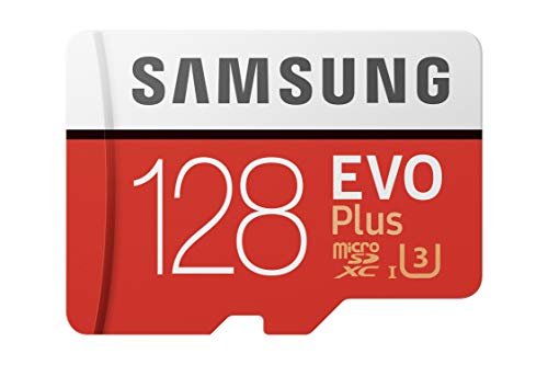 Samsung Micro-SD-EVO + 128 Gb Microsdxc UHS-I Class 10 Speicherkarte - Memory Karten (Microsdxc,-25-85 °C, Rot, Weiß,-40-85 °C, UHS-I, Class 10)