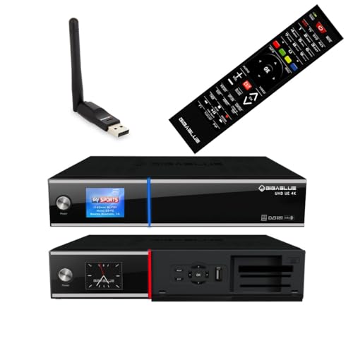 GigaBlue UHD UE 4K SAT TV Linux Receiver 2X DVB-S2 FBC Twin Tuner 4X Pip CI SmartCard PVR Streaming SAT>IP Webif APP Ultra HD
