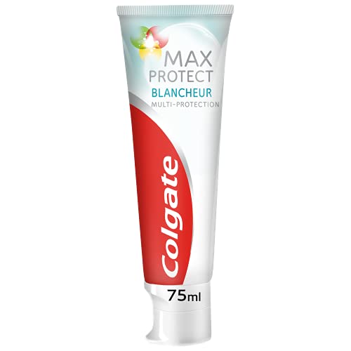 COLGATE - Max Protect Zahnpasta Weiß – Schutz gegen Karies – Geschmack Minze – Tube mit 75 ml