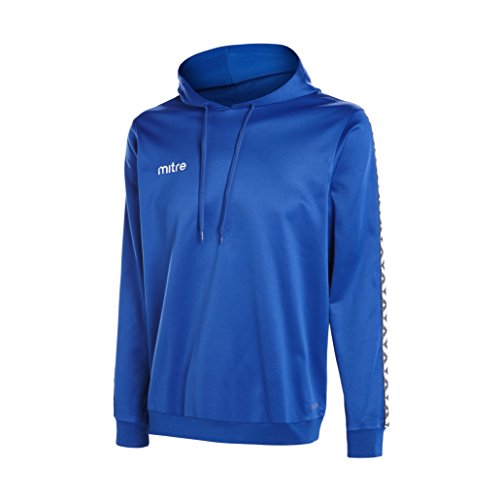 Mitre Herren Delta Poly Hoodie. XS Royal/Weiß