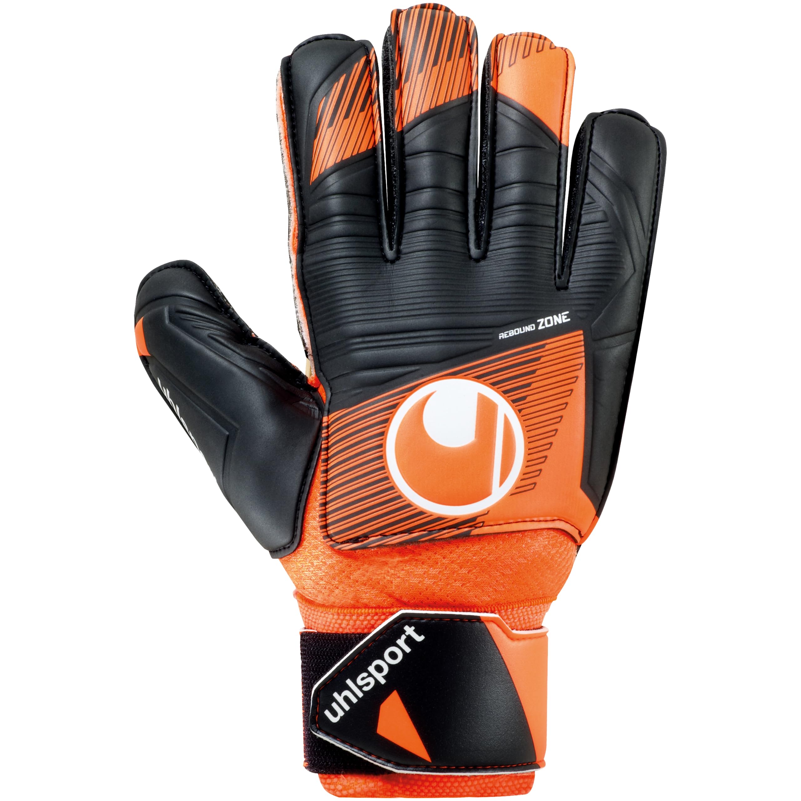 uhlsport Soft Resist+ Flex Frame Fußball Torwarthandschuhe - Handschuhe für Torhüter - speziell für Kunstrasen und Hartböden - mit Fingerschutz