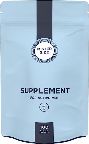 MISTER SIZE Supplement for active men (100 Kapseln), vegan, Nahrungsergänzungsmittel für jeden Mann mit L-Arginin, L-Citrullin, Zink, Maca & Taurin