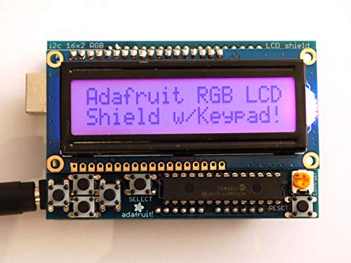 Adafruit RGB LCD Shield Kit w/ 16x2 Character Display - Only 2 pins used! [ADA716]