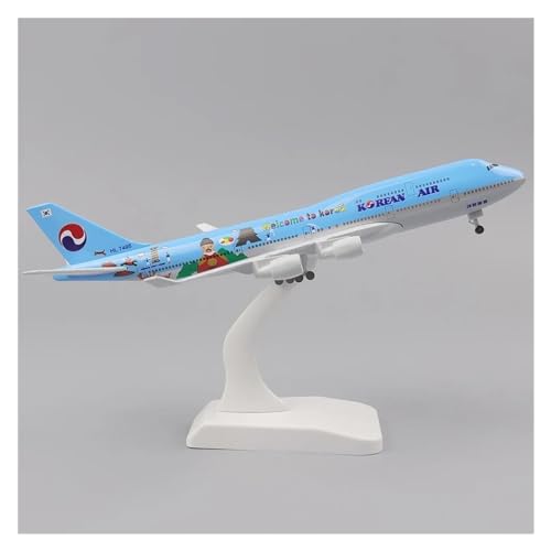 Ferngesteuertes Flugzeug Metallflugzeugmodell 20cm1:400 Originalmodell B747 Metallmaterial Mit Fahrwerk Ornament Spielzeug (Größe : Korea)
