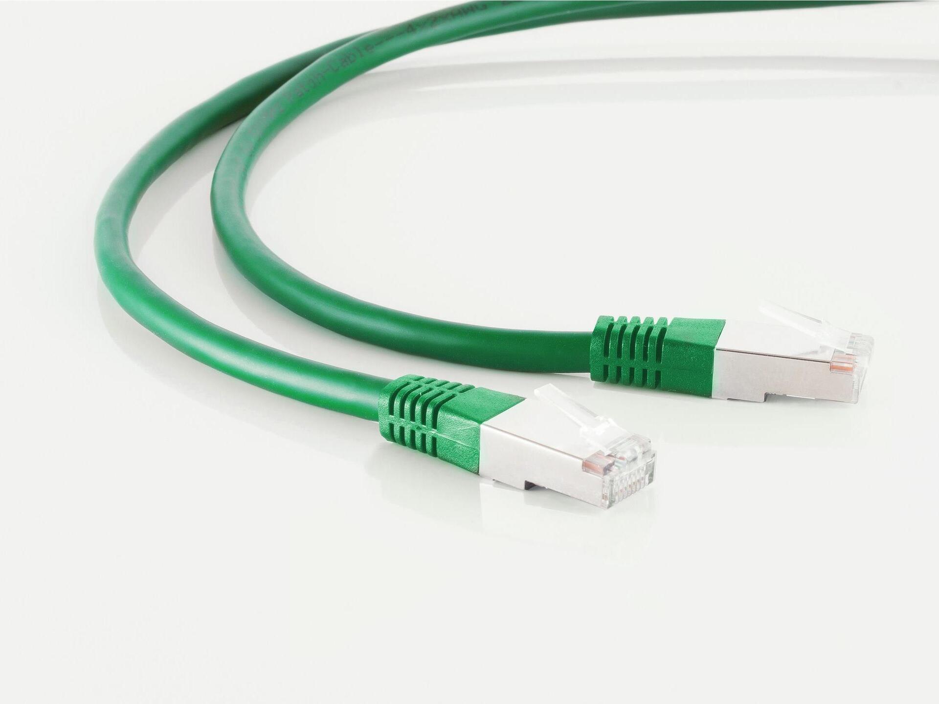 S/CONN maximum connectivity Netzwerkkabel-Patchkabel, cat 6, S/FTP, PIMF, Halogenfrei, grün, 7,5m (75717-HG)