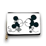 Portemonnaie Geldbörse Brieftasche schwarz mit Mäusen Maus Mouse Mädchengeldbörse gk14