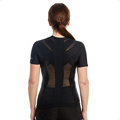 Anodyne Posture Shirt 2.0 Zip (mit Reißverschluss) - Frauen | Haltungsshirt zur Haltungskorrektur | Haltungs T-shirt gegen Schmerzen & Spannungen | Geradehalter Tshirt für Aufrechte Körperhaltung |