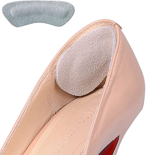 PEDIMEND Rutschfeste Fersenpolster aus Leder – verhindert Blasen – hilft Schuhverletzungen, Hautirritationen und Schmerzen, reduziert Schuhreibung, für Damen und Herren – Fußpflege (ein Paar)