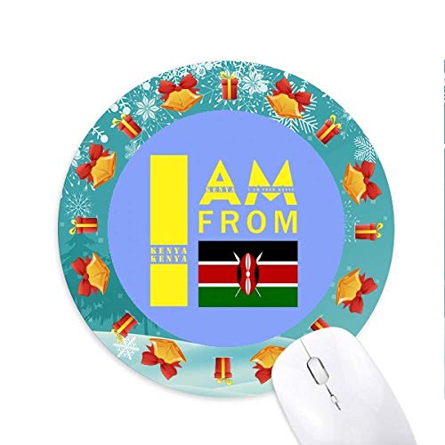 Ich komme aus Kenia Mousepad Round Rubber Mouse Pad Weihnachtsgeschenk