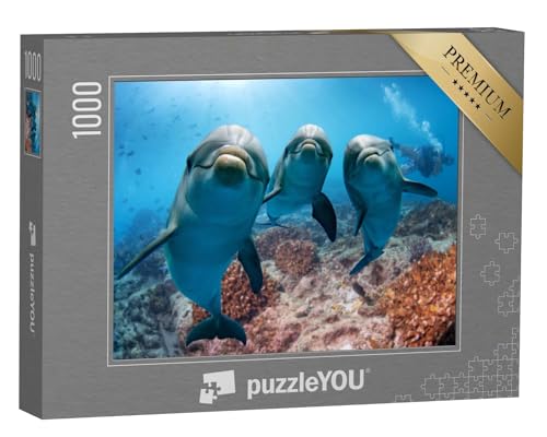 puzzleYOU: Puzzle 1000 Teile „Portraitaufnahme: Delfin“