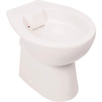 Stand-WC | Spülrandlos | Tiefspüler | Abgang waagerecht | Weiß | Toilette | Spülrandloses WC | Klo | Stand-WC | Randlos