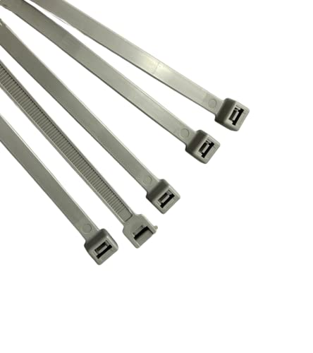 On1shelf® Kabelbinder, 750 mm x 9 mm, Premium-Kabelbinder, starker und langer Nylon-Kabelbinder (50, grau)