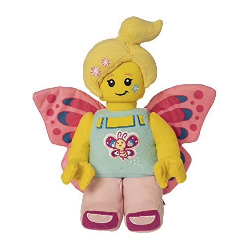 Manhattan Toy 335520 Butterfly Girl mit Blumen LEGO Minifigur Plüsch Charakter, Multicolour, 30.48cm